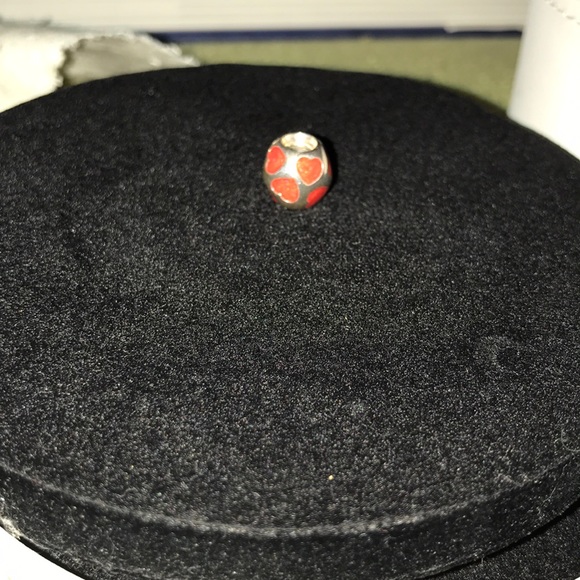 Pandora Jewelry - Pandora retired red enamel heart charm